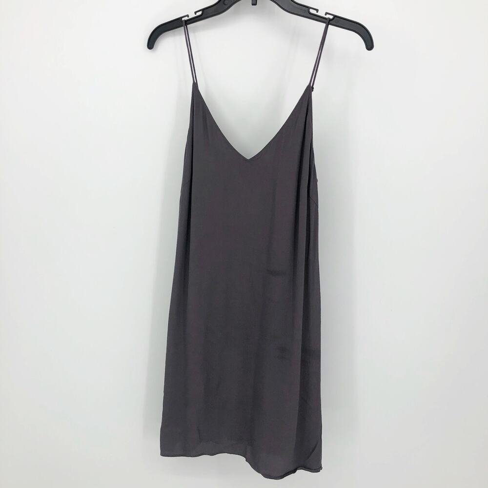 Wilfred Free Womens Vivienne Camisole Mini Dress Small Gray Flowy Sleeveless
